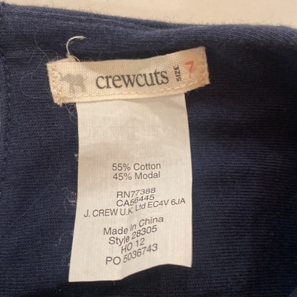 Crewcuts - Navy Blue sleeveless sequined little girls party dress, size 7 - Picture 4 of 4